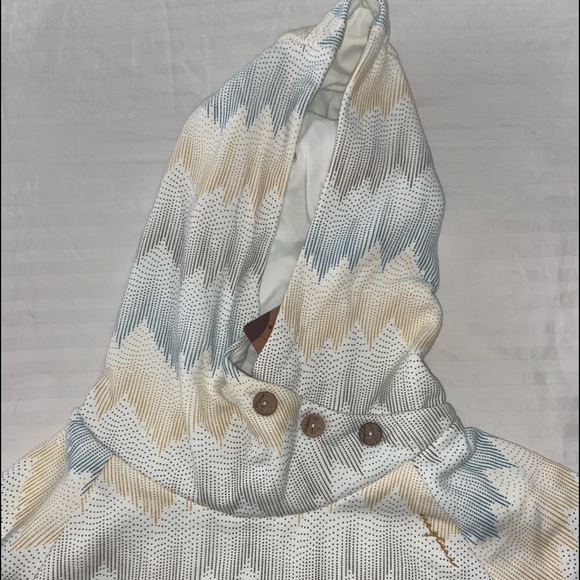 Mazine PETA approved vegan micro dots zigzag print hoody - Picture 3 of 9